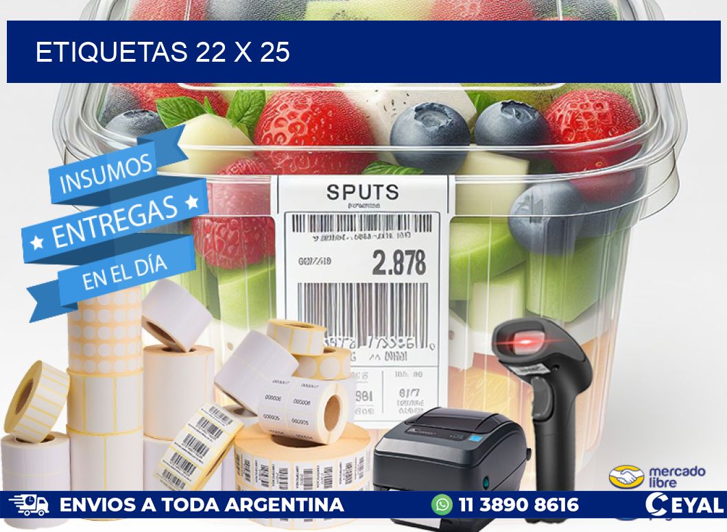ETIQUETAS 22 x 25