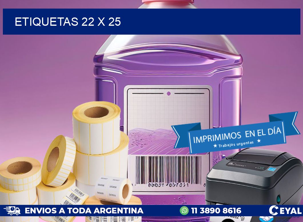 ETIQUETAS 22 x 25