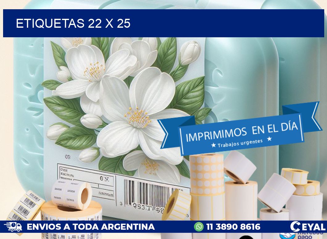 ETIQUETAS 22 x 25