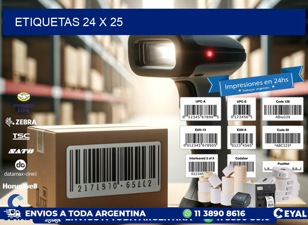 ETIQUETAS 24 x 25