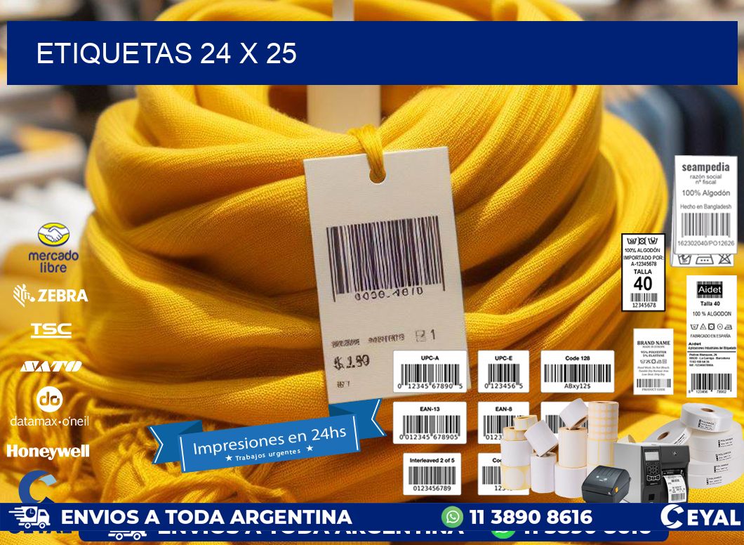 ETIQUETAS 24 x 25