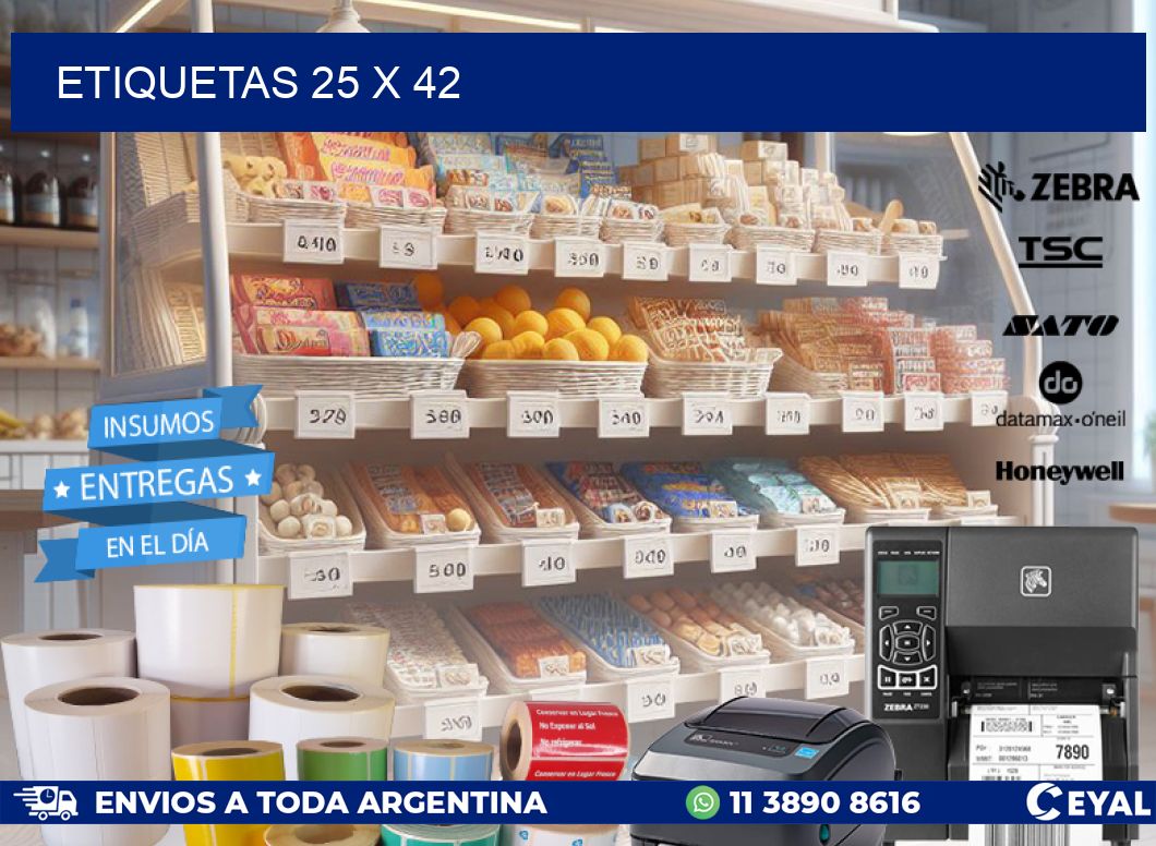 ETIQUETAS 25 x 42