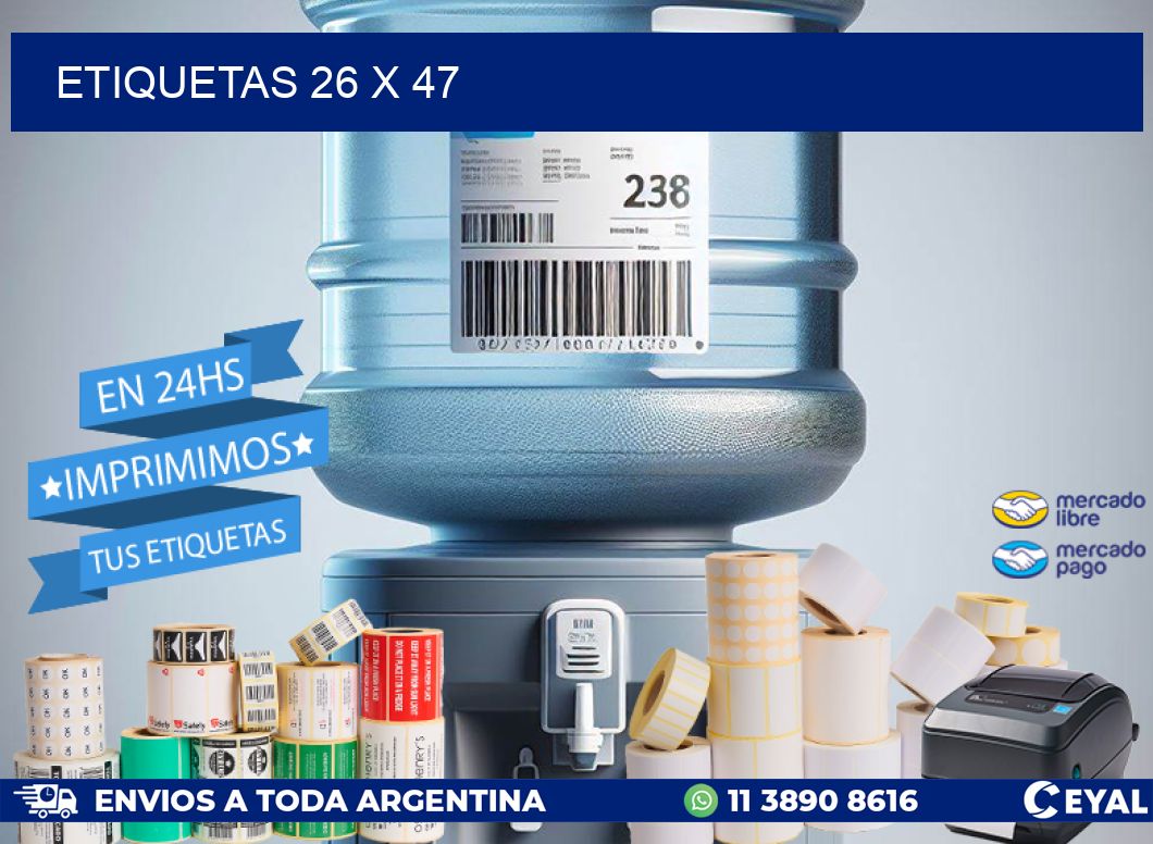 ETIQUETAS 26 x 47