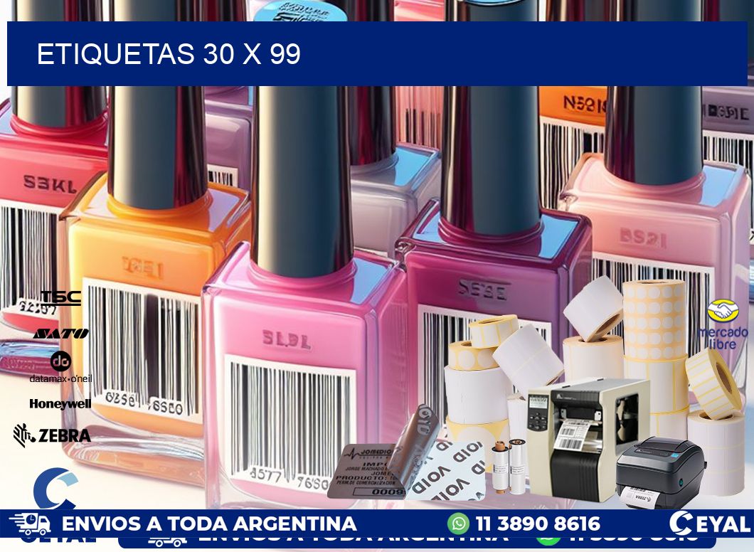 ETIQUETAS 30 x 99