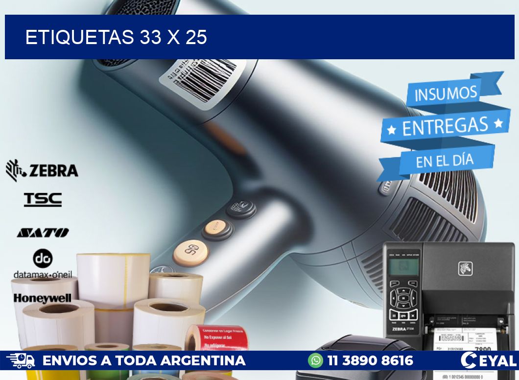 ETIQUETAS 33 x 25