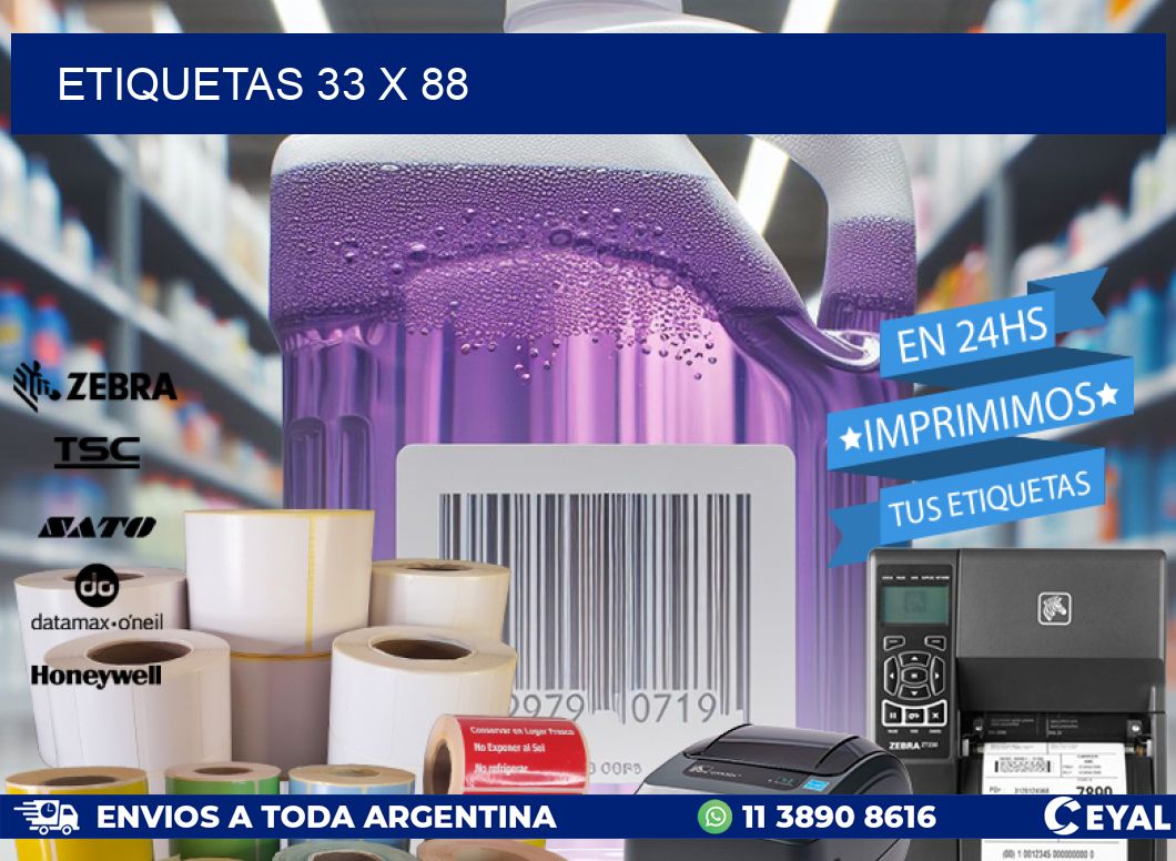 ETIQUETAS 33 x 88