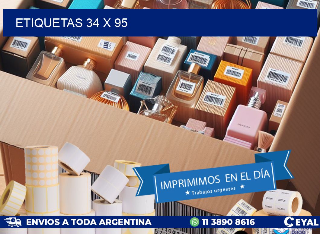 ETIQUETAS 34 x 95