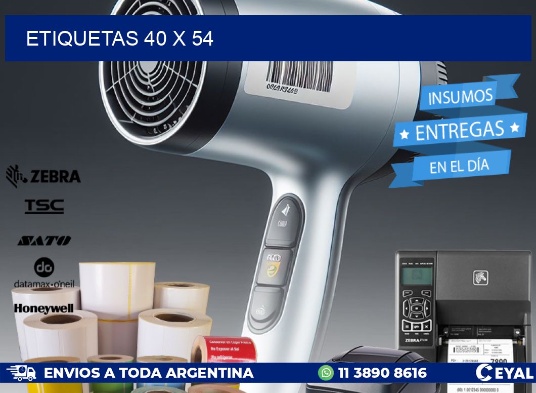 ETIQUETAS 40 x 54