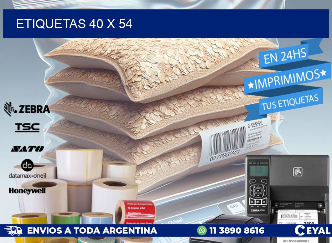 ETIQUETAS 40 x 54