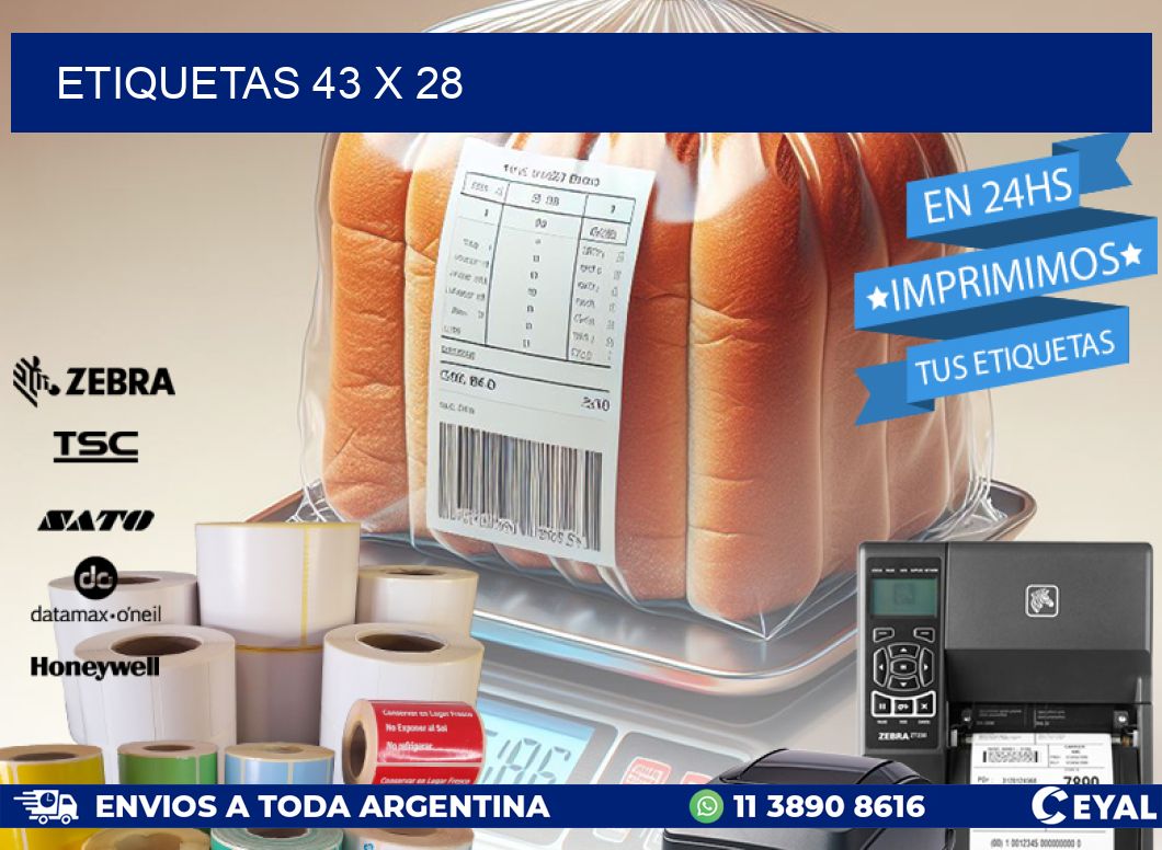 ETIQUETAS 43 x 28