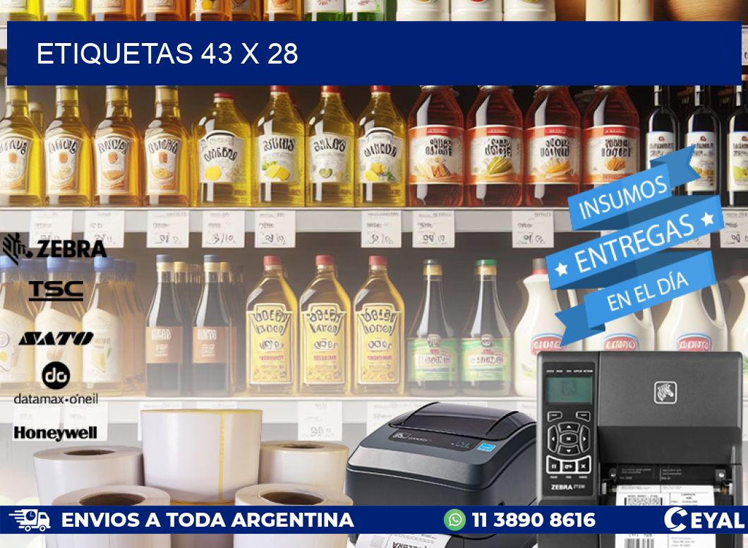 ETIQUETAS 43 x 28
