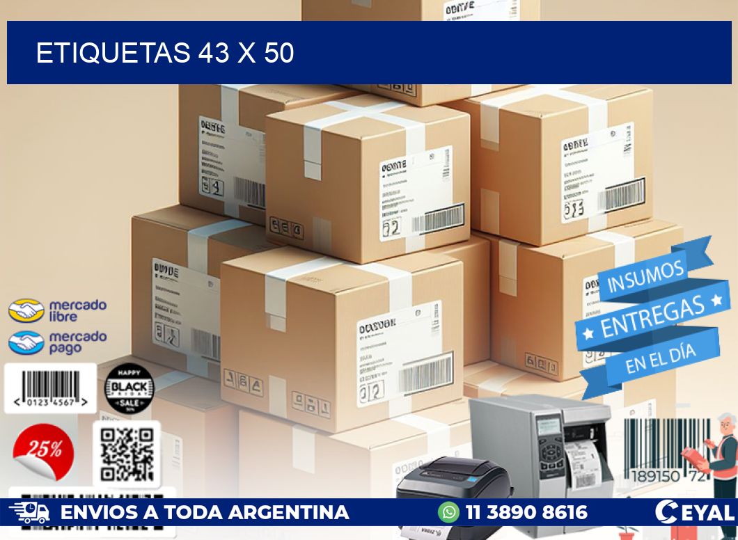 ETIQUETAS 43 x 50