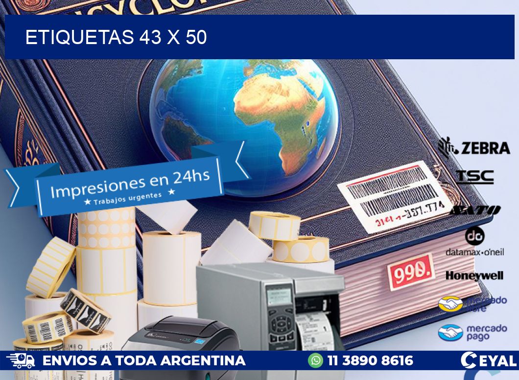 ETIQUETAS 43 x 50