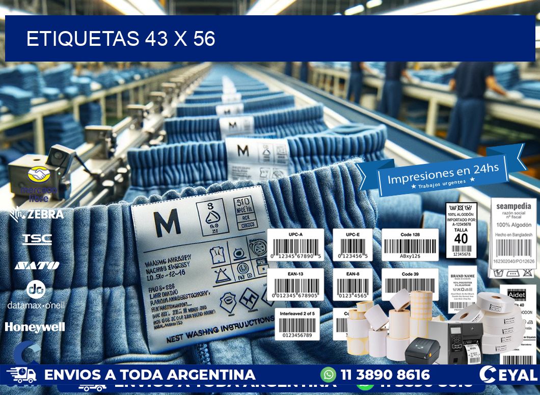 ETIQUETAS 43 x 56