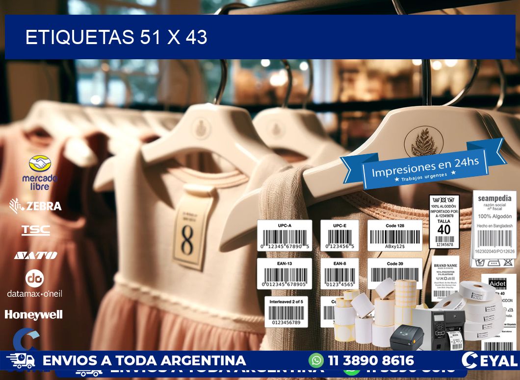 ETIQUETAS 51 x 43