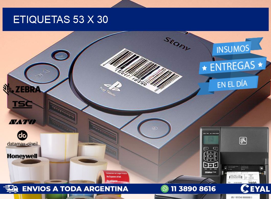 ETIQUETAS 53 x 30