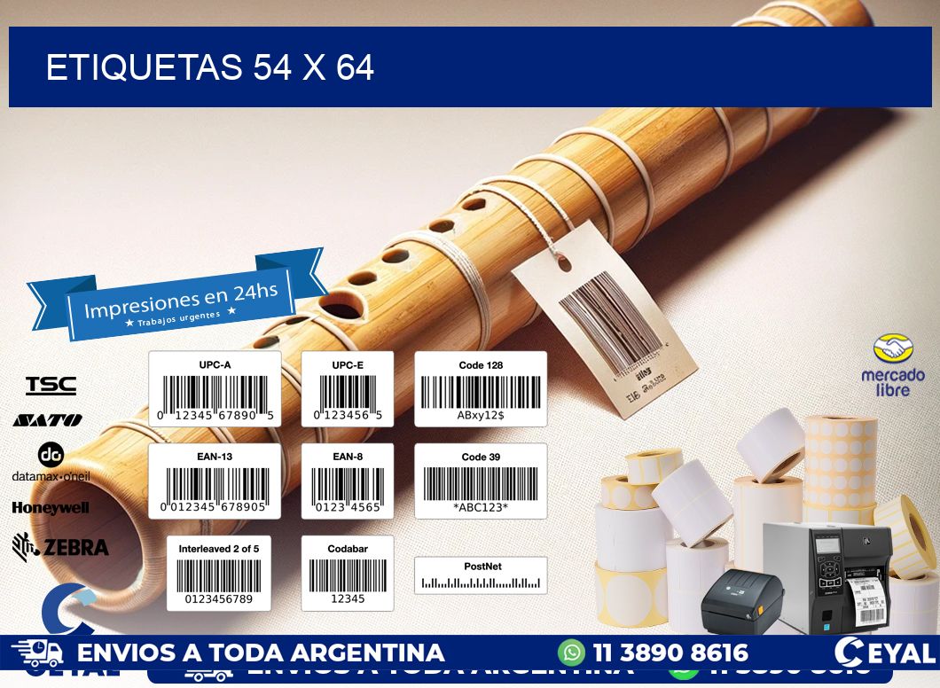 ETIQUETAS 54 x 64