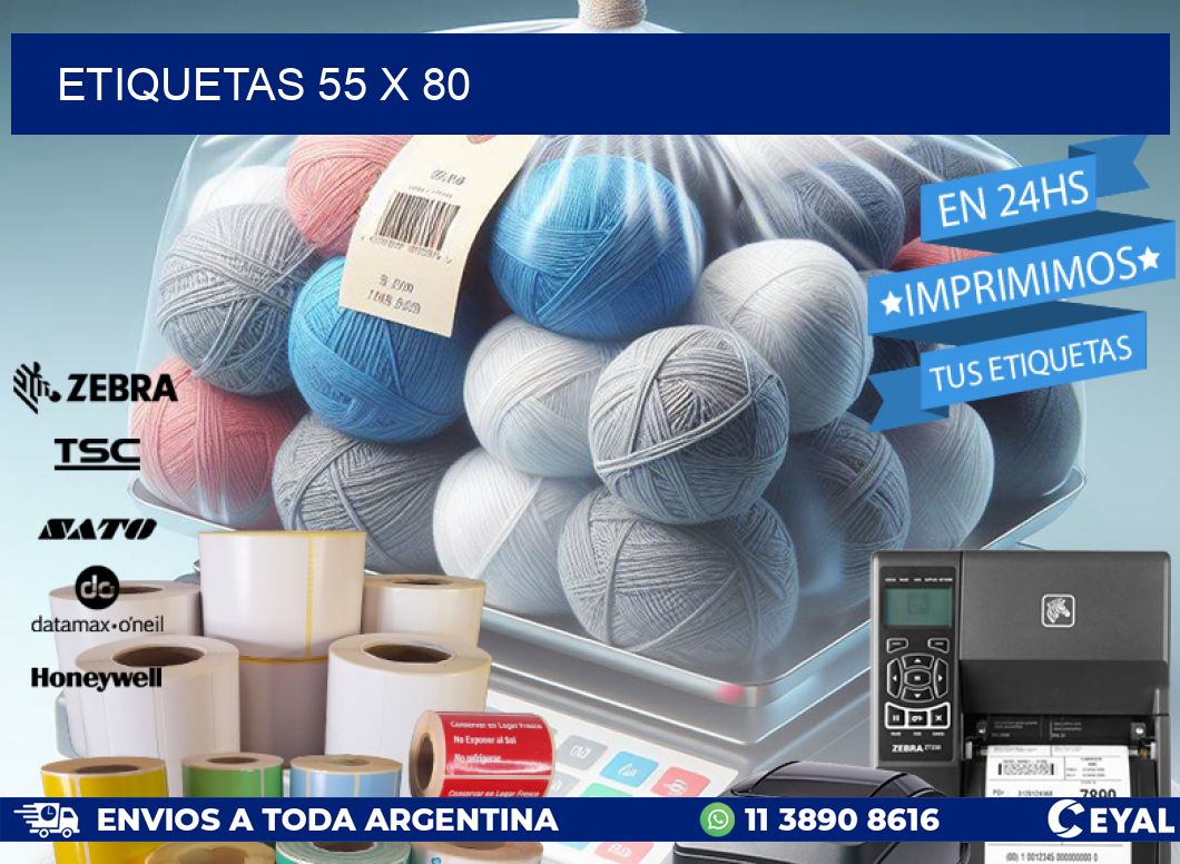 ETIQUETAS 55 x 80