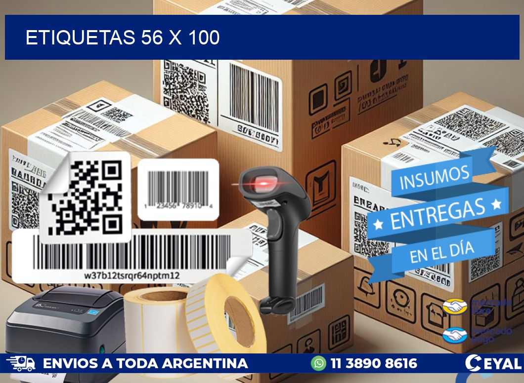 ETIQUETAS 56 x 100