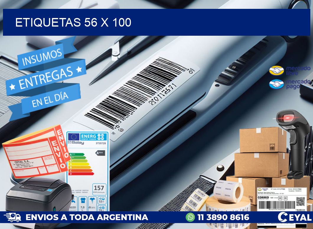 ETIQUETAS 56 x 100