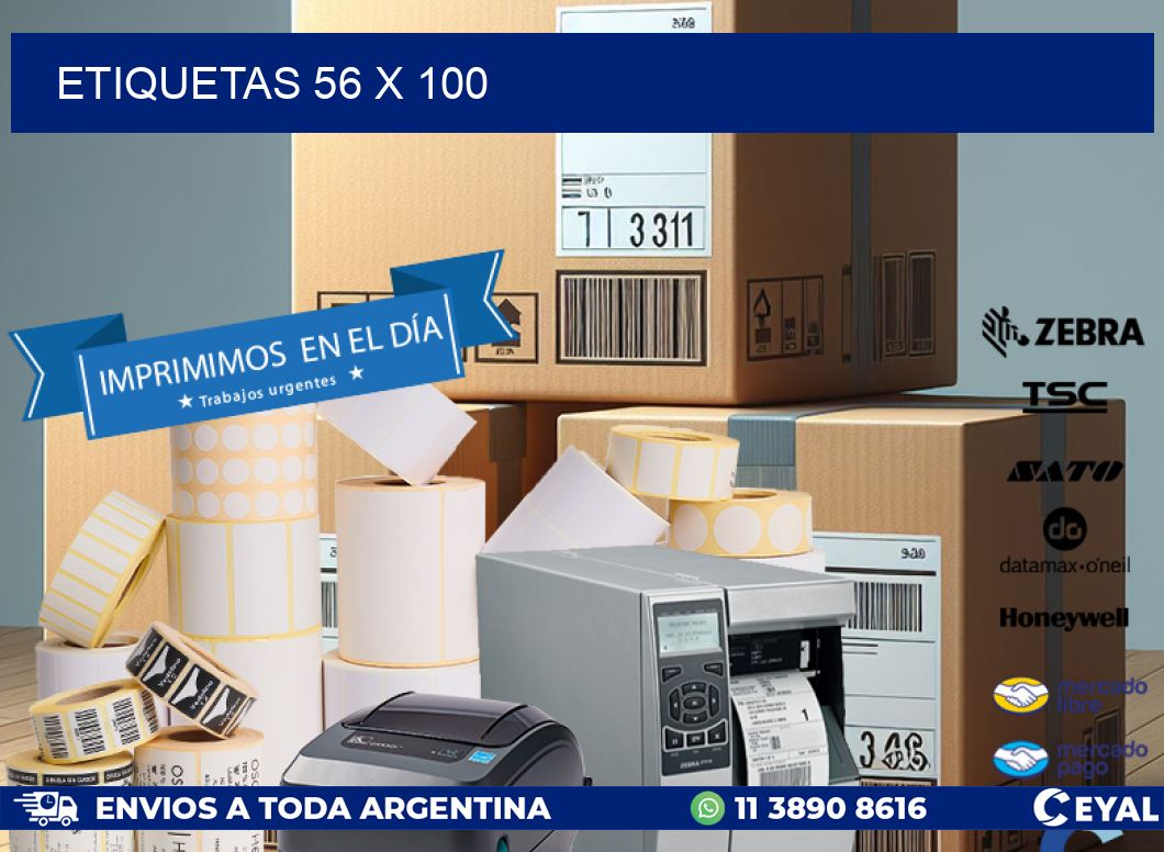 ETIQUETAS 56 x 100