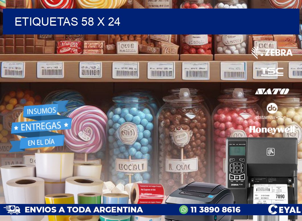 ETIQUETAS 58 x 24