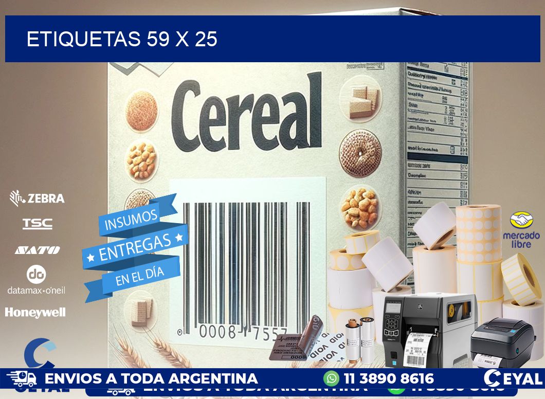 ETIQUETAS 59 x 25