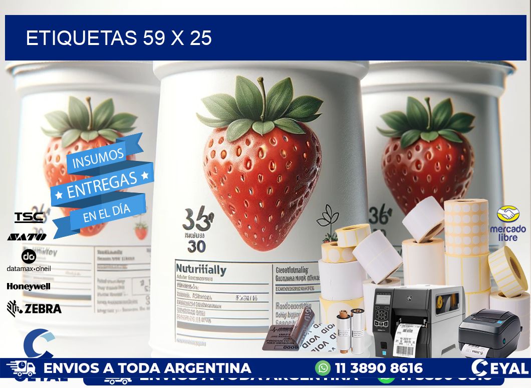 ETIQUETAS 59 x 25
