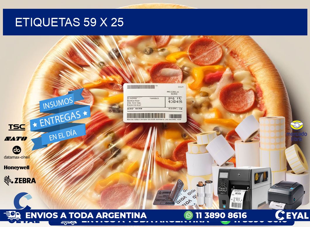 ETIQUETAS 59 x 25
