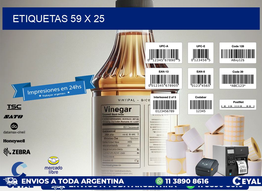 ETIQUETAS 59 x 25