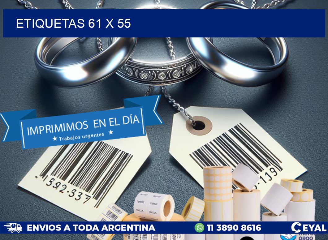 ETIQUETAS 61 x 55