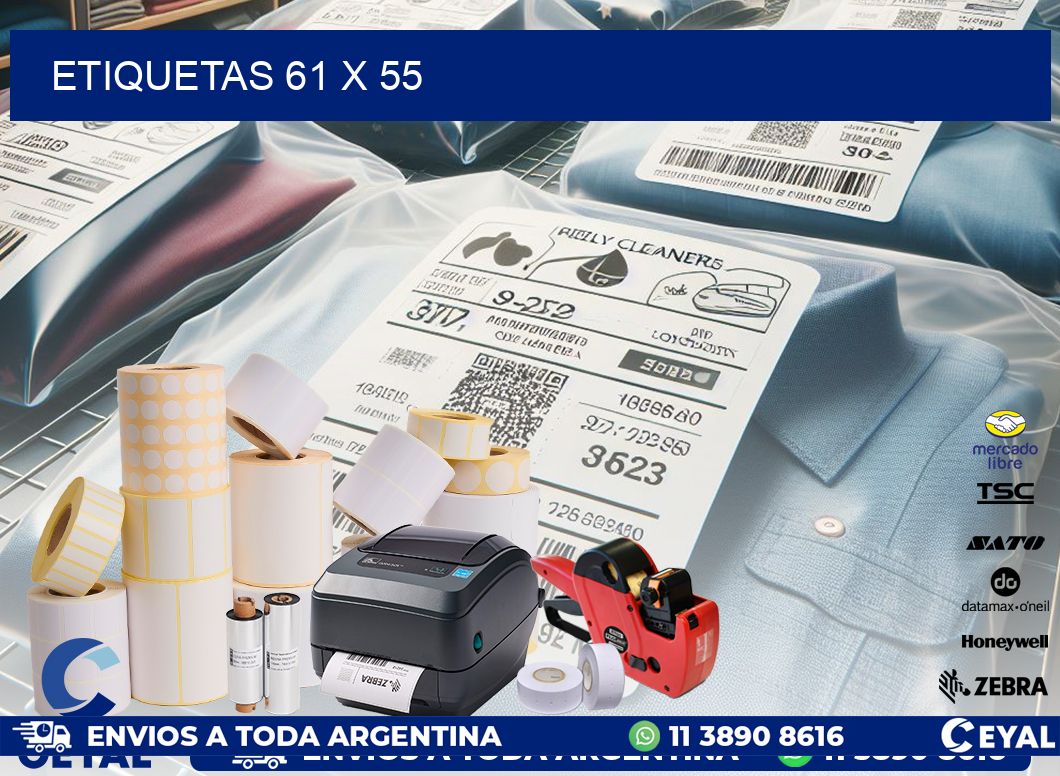 ETIQUETAS 61 x 55