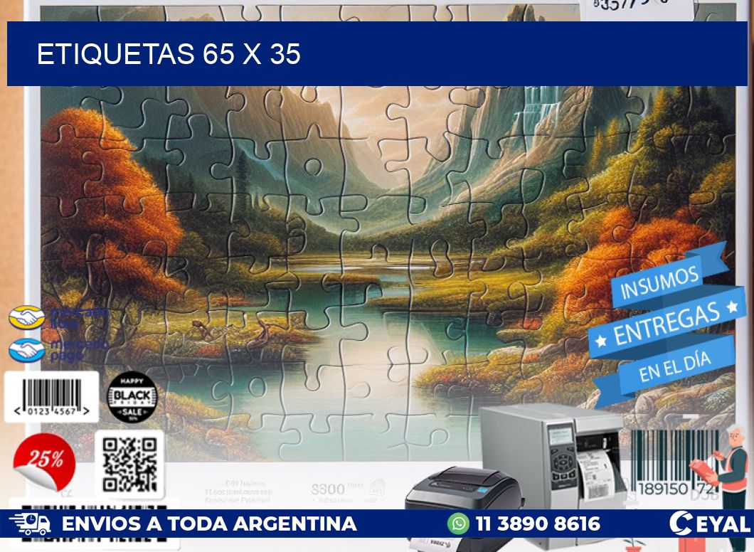ETIQUETAS 65 x 35