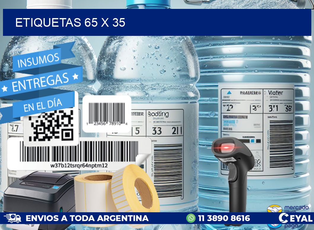 ETIQUETAS 65 x 35