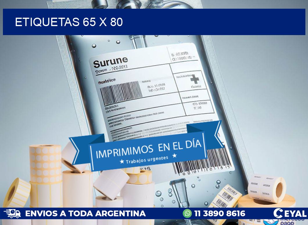 ETIQUETAS 65 x 80