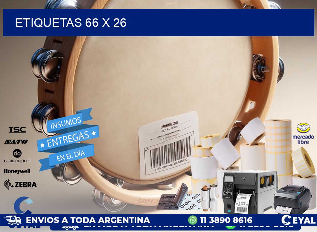ETIQUETAS 66 x 26