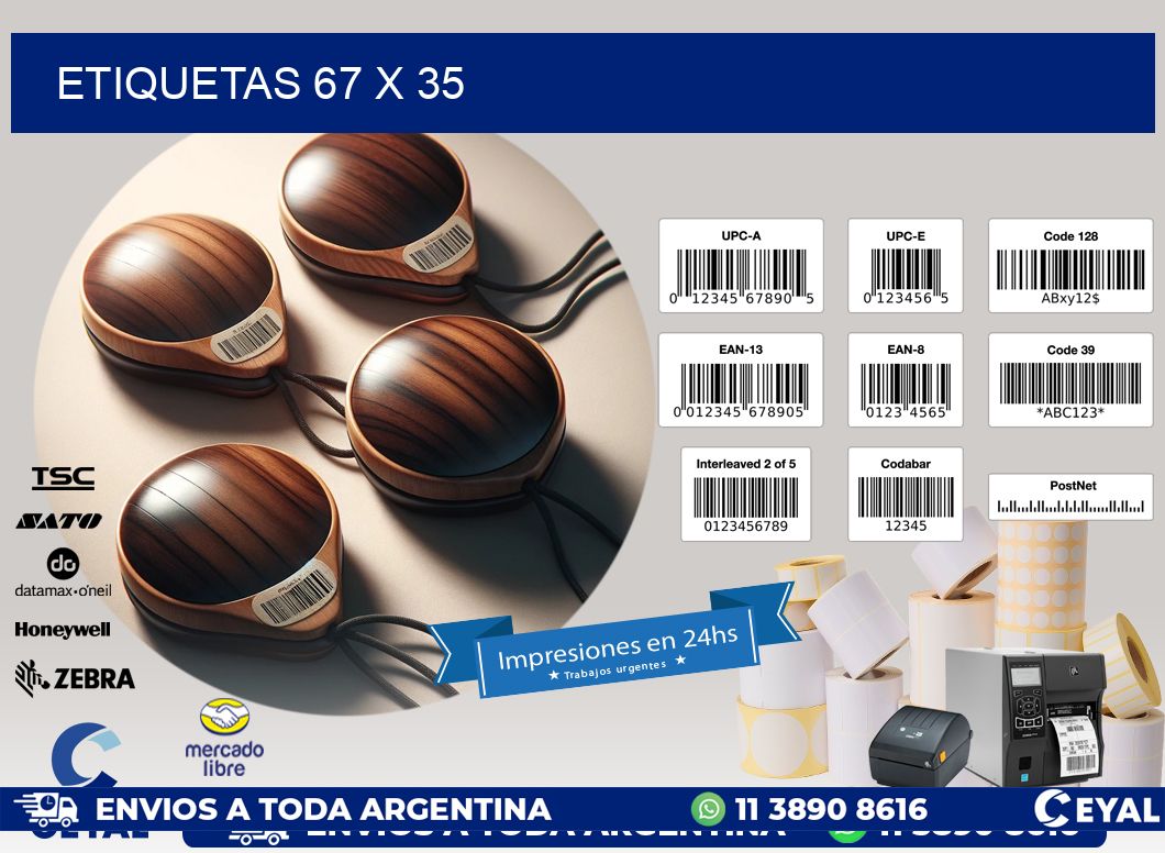 ETIQUETAS 67 x 35