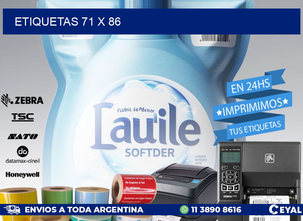 ETIQUETAS 71 x 86