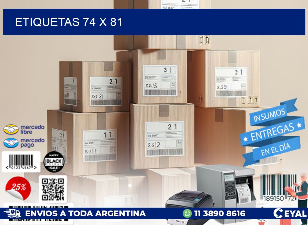 ETIQUETAS 74 x 81