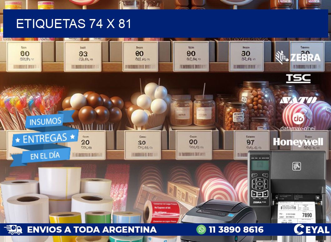 ETIQUETAS 74 x 81