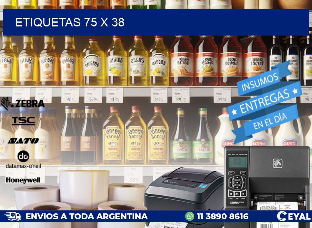 ETIQUETAS 75 x 38
