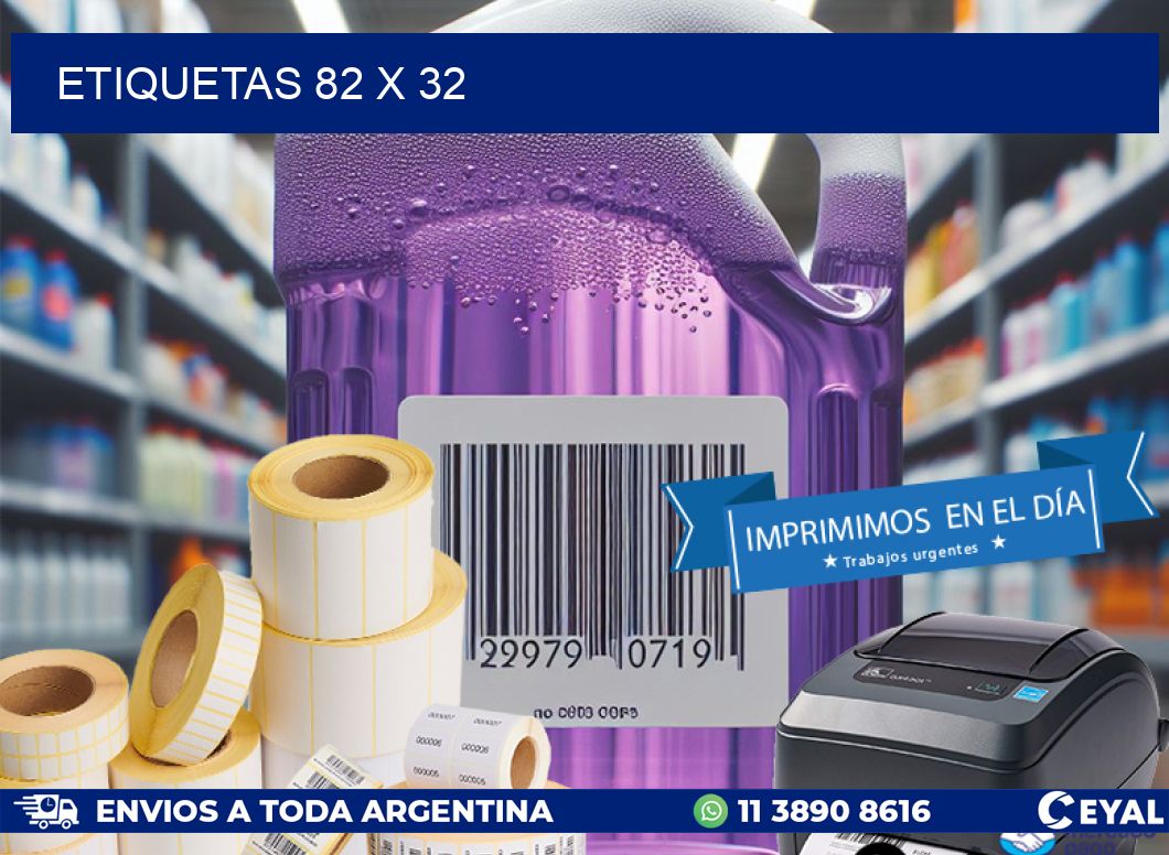 ETIQUETAS 82 x 32