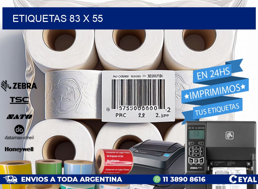 ETIQUETAS 83 x 55