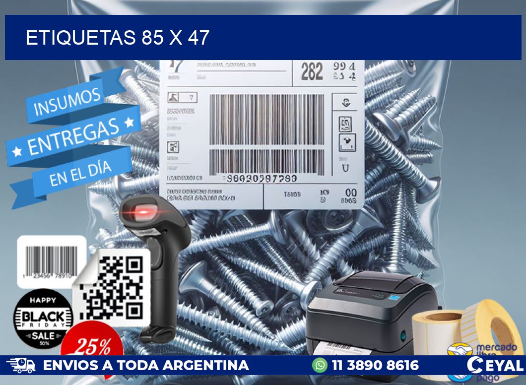 ETIQUETAS 85 x 47