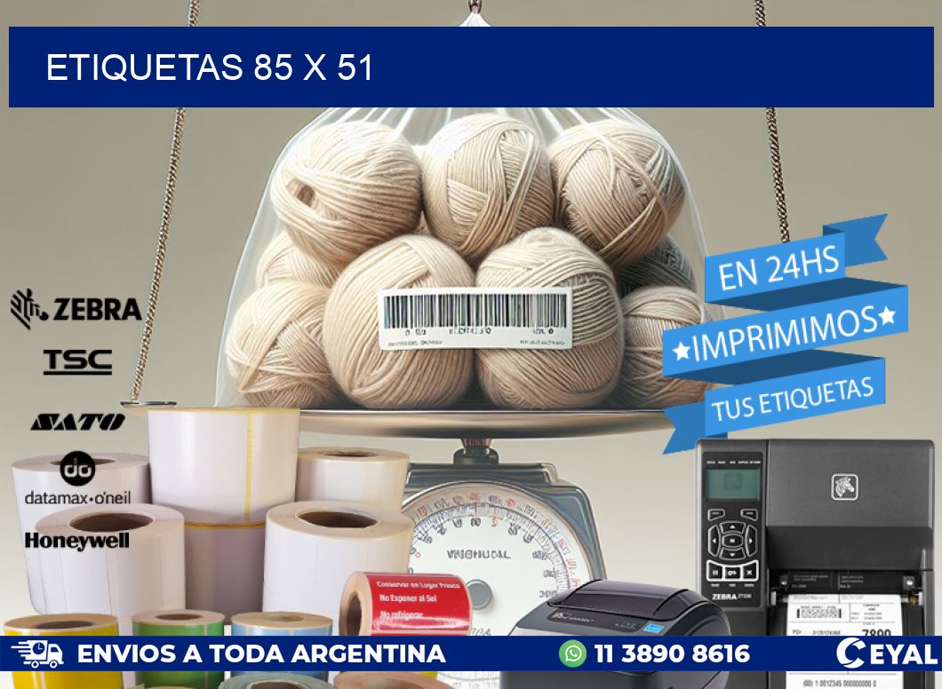 ETIQUETAS 85 x 51
