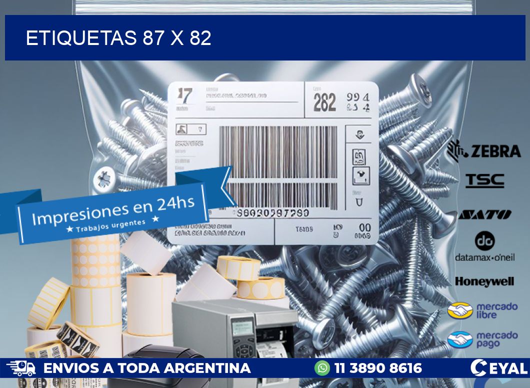ETIQUETAS 87 x 82