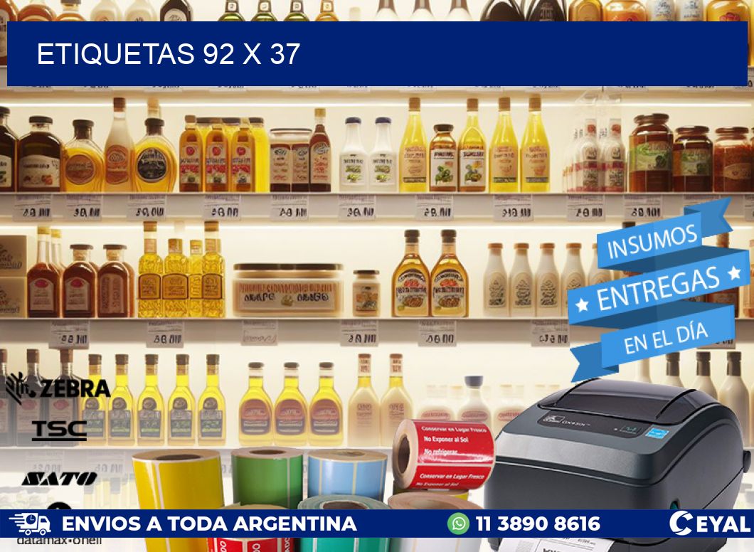 ETIQUETAS 92 x 37