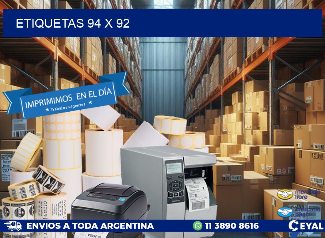 ETIQUETAS 94 x 92