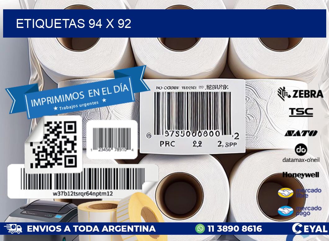 ETIQUETAS 94 x 92