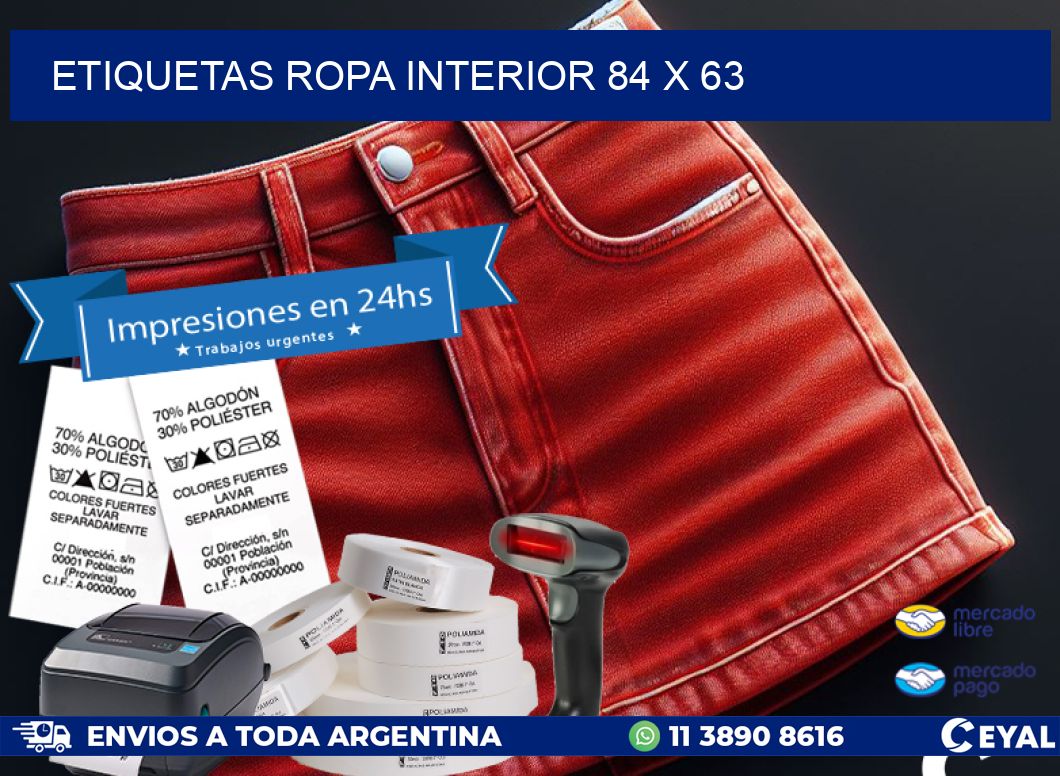 ETIQUETAS ROPA INTERIOR 84 x 63